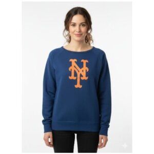 New York NY Mets Women's Womens Blue Sweatshirt Top Size Medium NWT